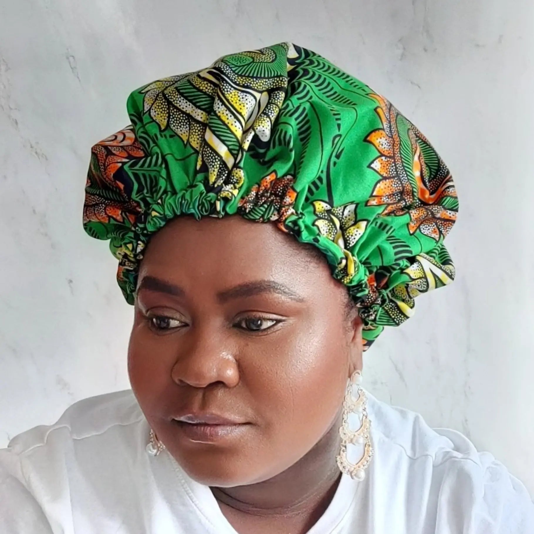 African Hair Bonnet Protects And Hydrated Hair HELGA STYLES