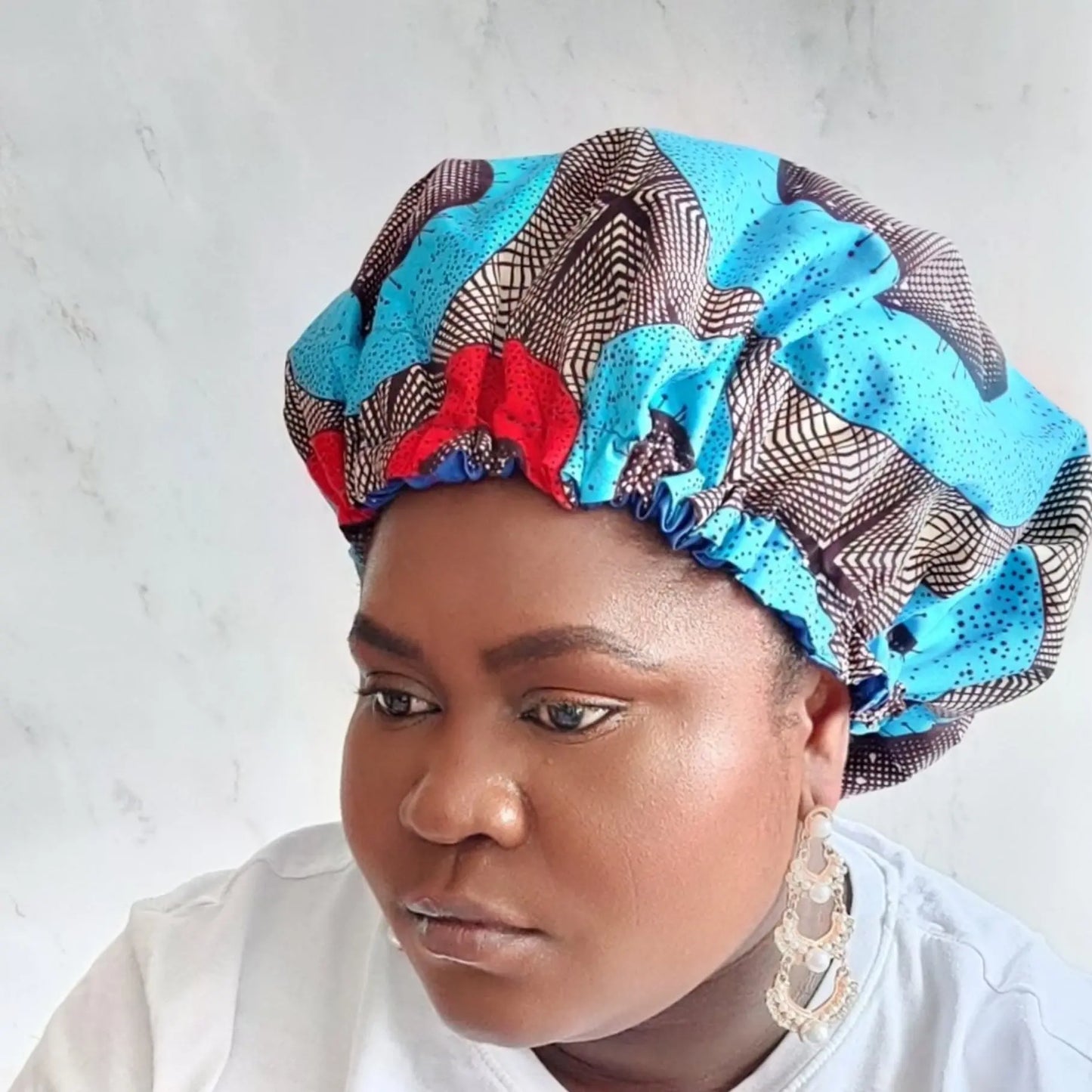 African Hair Bonnet Protects And Hydrated Hair HELGA STYLES