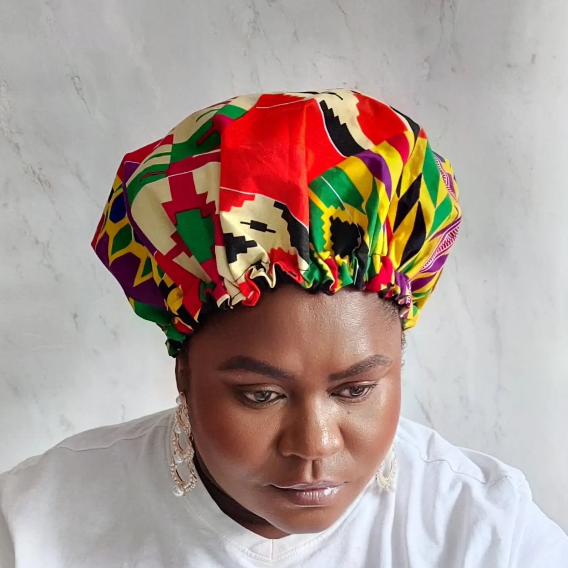 African Hair Bonnet Protects And Hydrated Hair HELGA STYLES